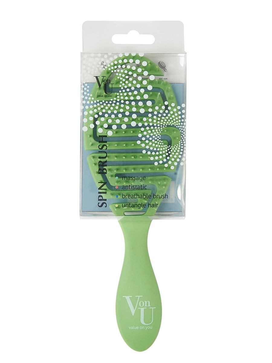 Von-U Spin Brush Green Расческа для волос Зеленая