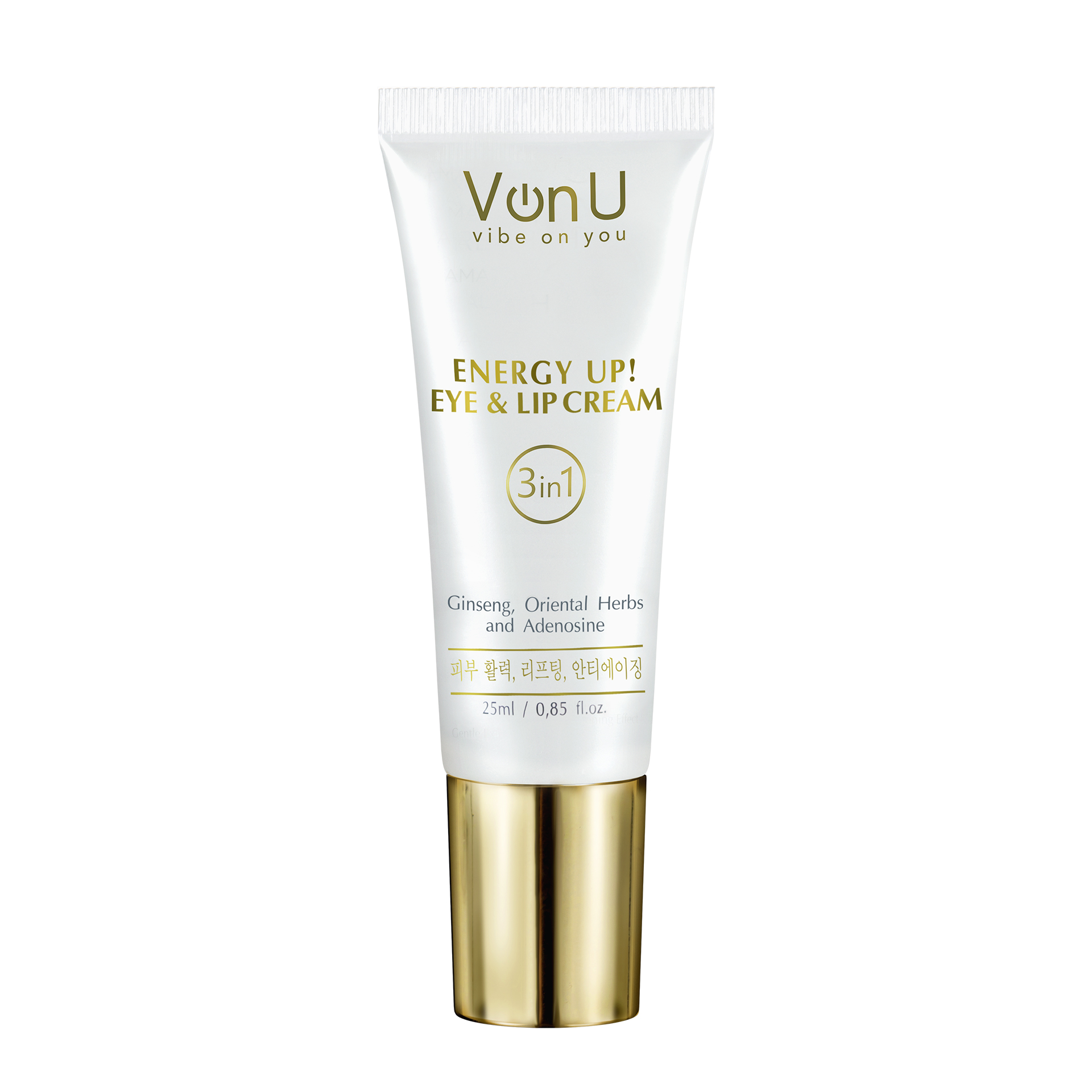 Von-U Омолаживающий крем-энергетик для век и губ ENERGY UP! Eye & Lip Cream 25ml