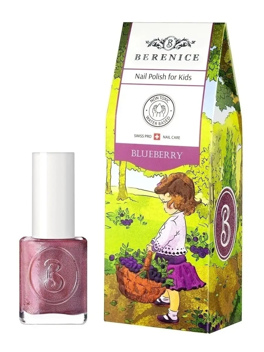 Лак для ногтей детский на водной основе Little Berenice 06 Blueberry