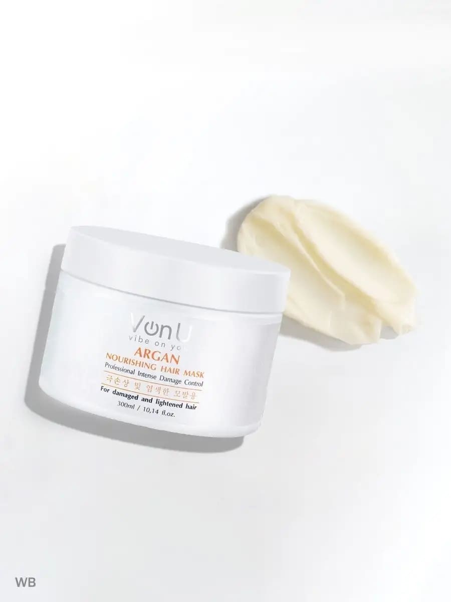 Von-U Маска для волос питательная с аргановым маслом ARGAN Nourishing Hair Mask 300 мл
