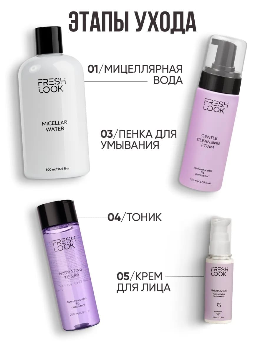 FRESH LOOK MICELLAR WATER Мицеллярная вода 460ml
