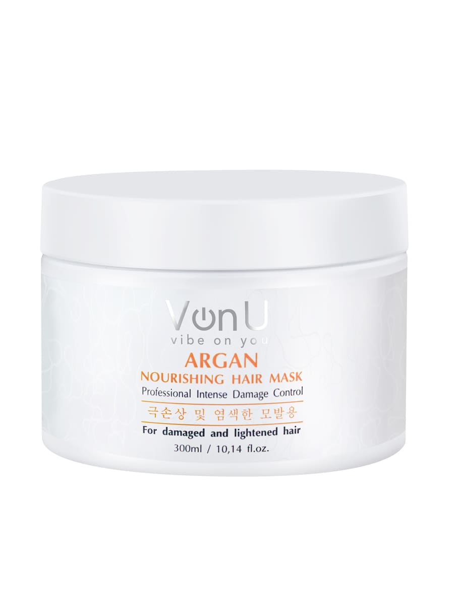 Von-U Маска для волос питательная с аргановым маслом ARGAN Nourishing Hair Mask 300 мл