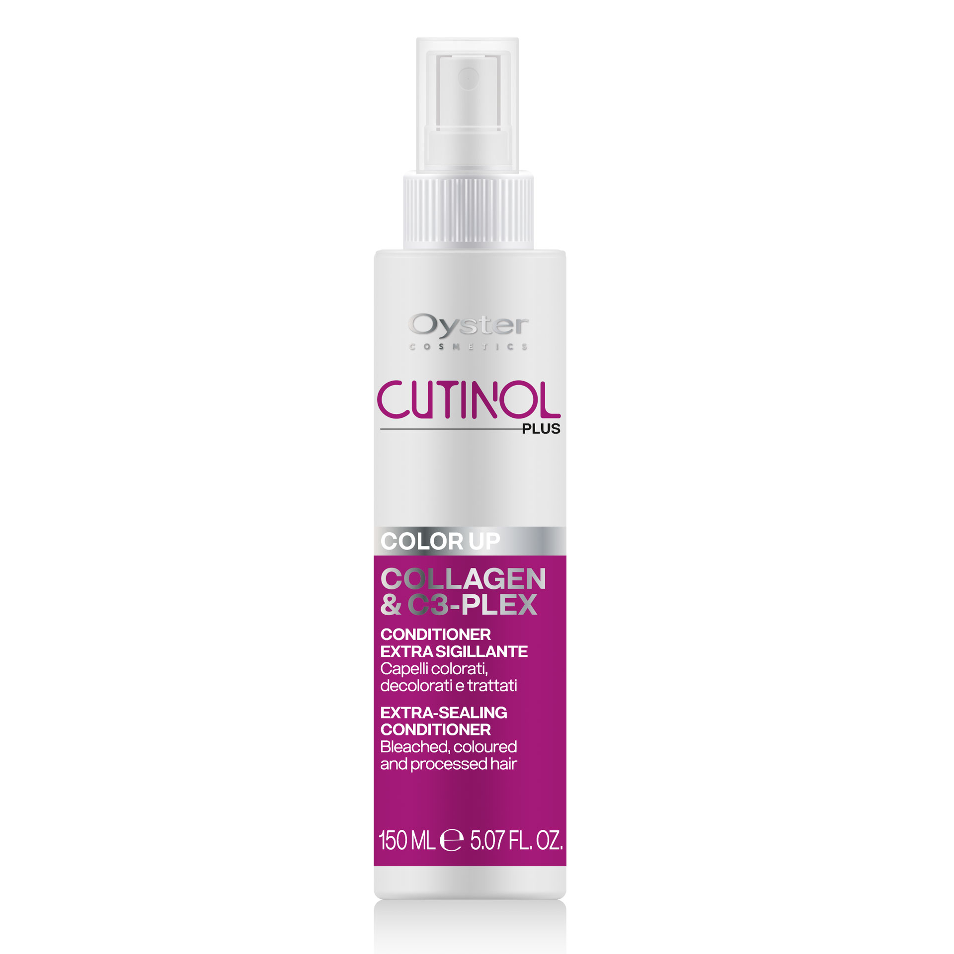 OY CUTINOL PLUS COLOR UP - COLLAGEN & C3-PLEX - EXTRA-SEALING CONDITIONER Несмыв. спрей-конд. 150ml