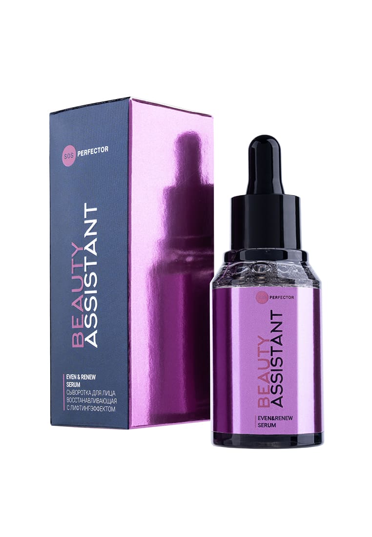 BEAUTY ASSISTANT Even&Renew Serum Сыворотка для лица восстанавливающая с лифтинг-эффектом 35ml
