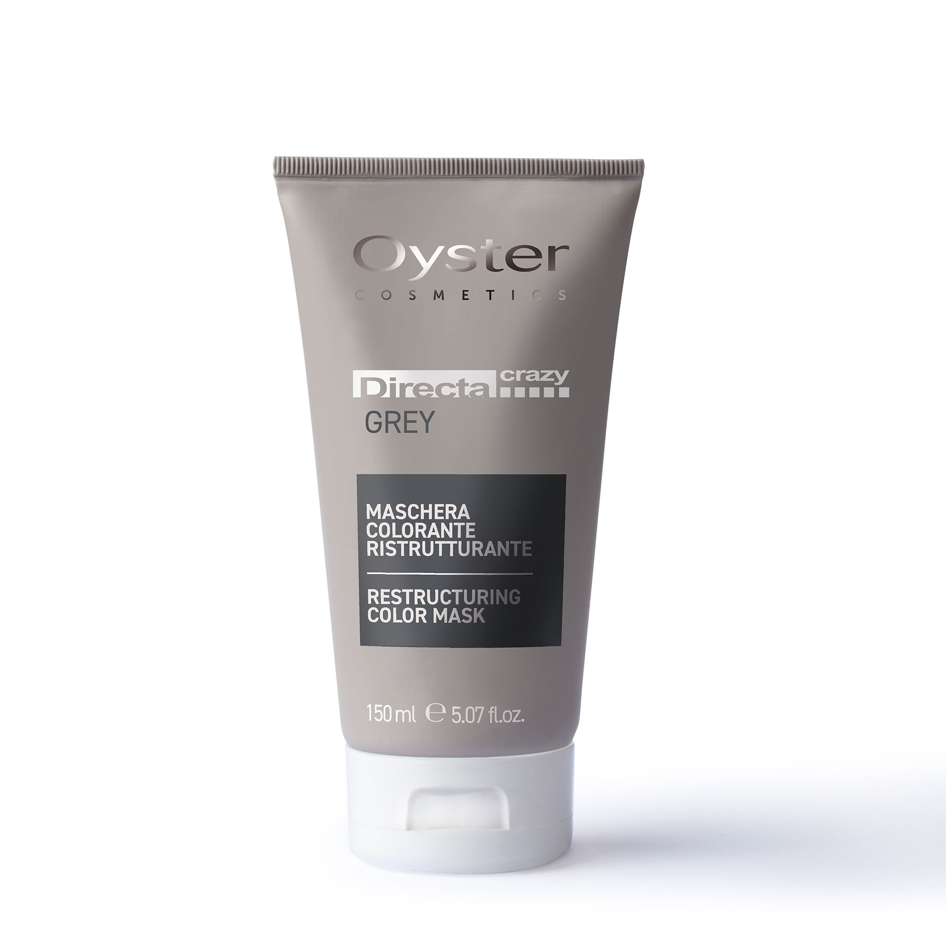 Oyster Cosmetics Тонирующая маска с прямым пигм. DIRECTA CRAZY RESTRUCTURING COLOR MASK GREY 150ml