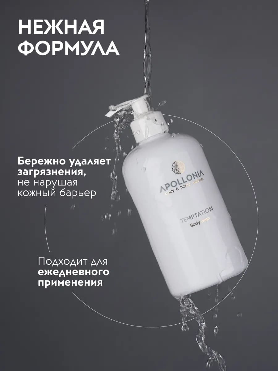 APOLLONIA Temptation Body wash Гель для душа 500 мл