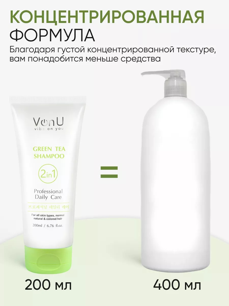 Шампунь для волос с зеленым чаем Green Tea Shampoo ( NEW) 200 мл