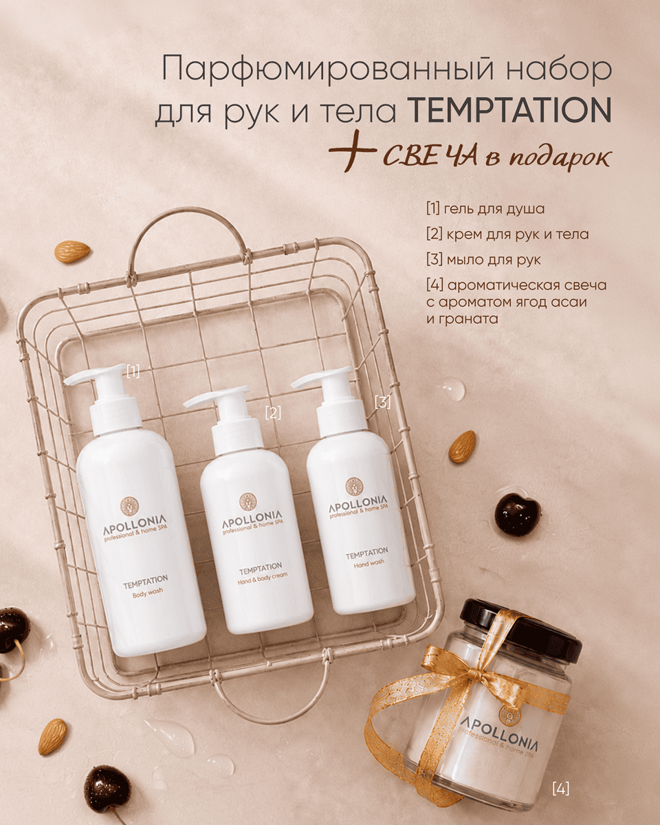 Apollonia HAND & BODY Temptation Fragranced Set
