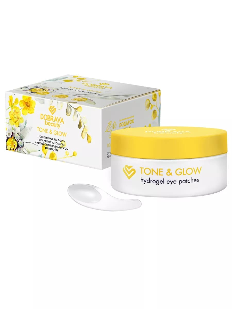 DOBRAVA beauty TONE & GLOW Тонизирующие гидрогелевые патчи