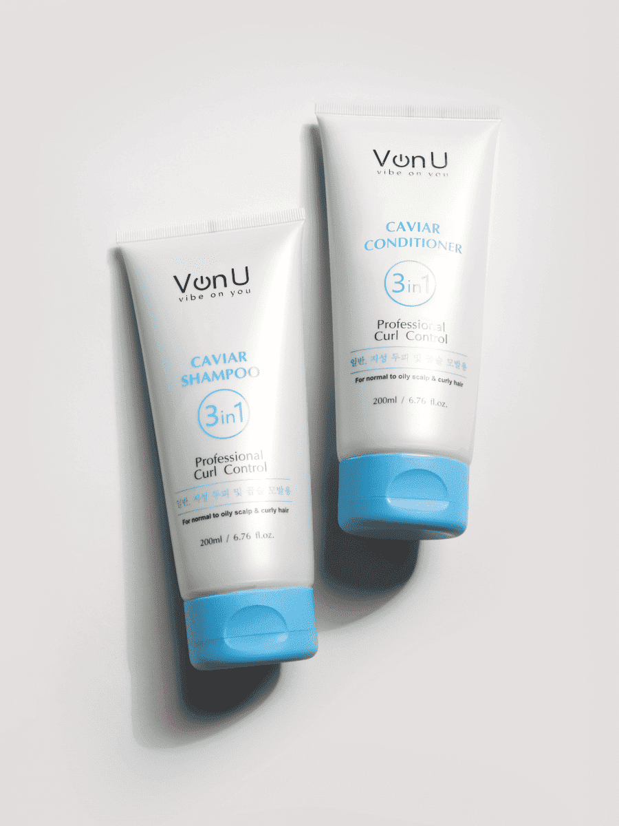 Von-U Набор шампунь 200 мл + кондиционер 200 мл с икрой Caviar