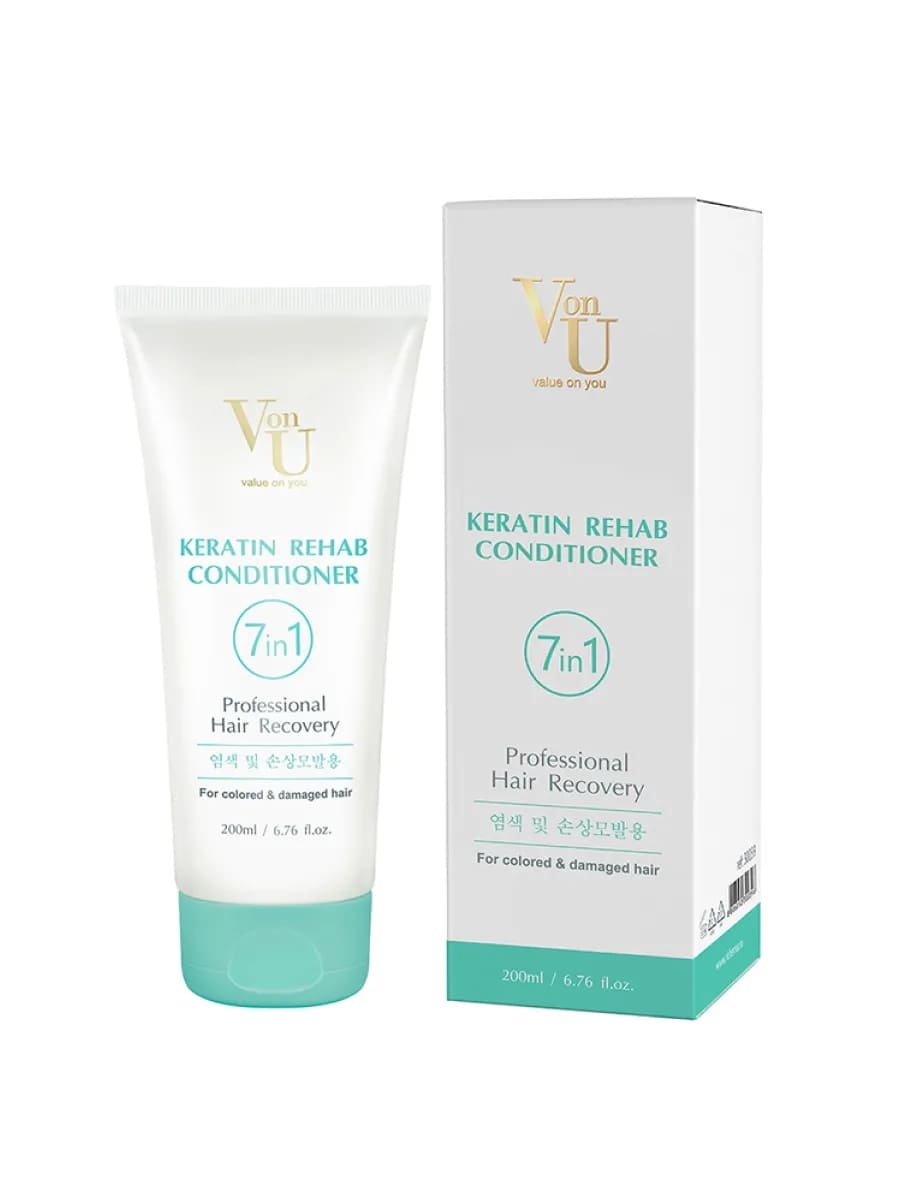 Von-U Кондиционер для волос с кератином Keratin Rehab 200 мл