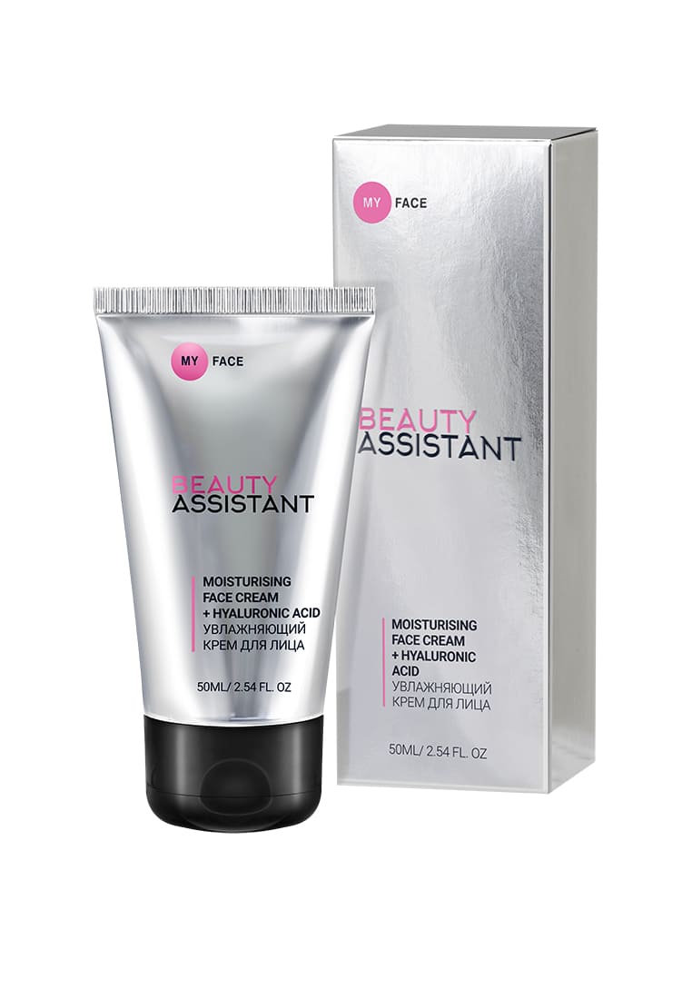 BEAUTY ASSISTANT MY FACE MOISTURISING FACE CREAM + HYALURONIC ACID Увлажняющий крем для лица 50ml