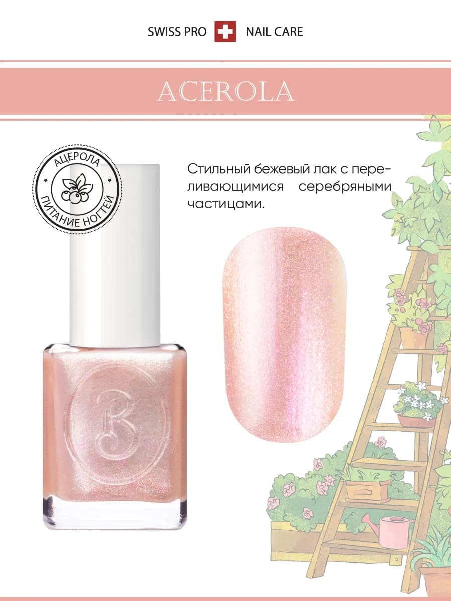 Лак для ногтей детский на водной основе Little Berenice 03 Acerola