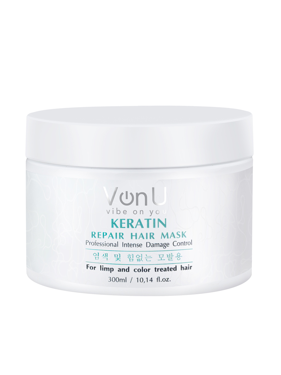 Von-U Маска-реконструктор с кератином KERATIN Repair Hair Mask 300 мл