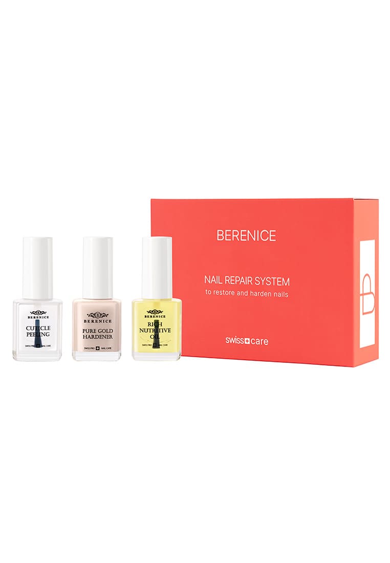 BERENICE Instant perfection set Набор мгновенное совершенство(Cuticle peeling, Pure gold, Rich nutr)