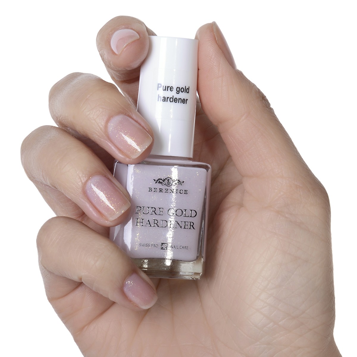 BERENICE Укрепляющее средство для ногтей с золотом "Pure gold hardener"