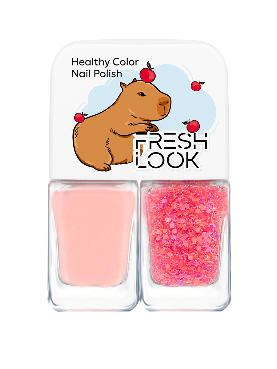 FRESH LOOK Набор лаков для ногтей Healthy Color Nail Polish Set №1 (лак 1, 2) NEW
