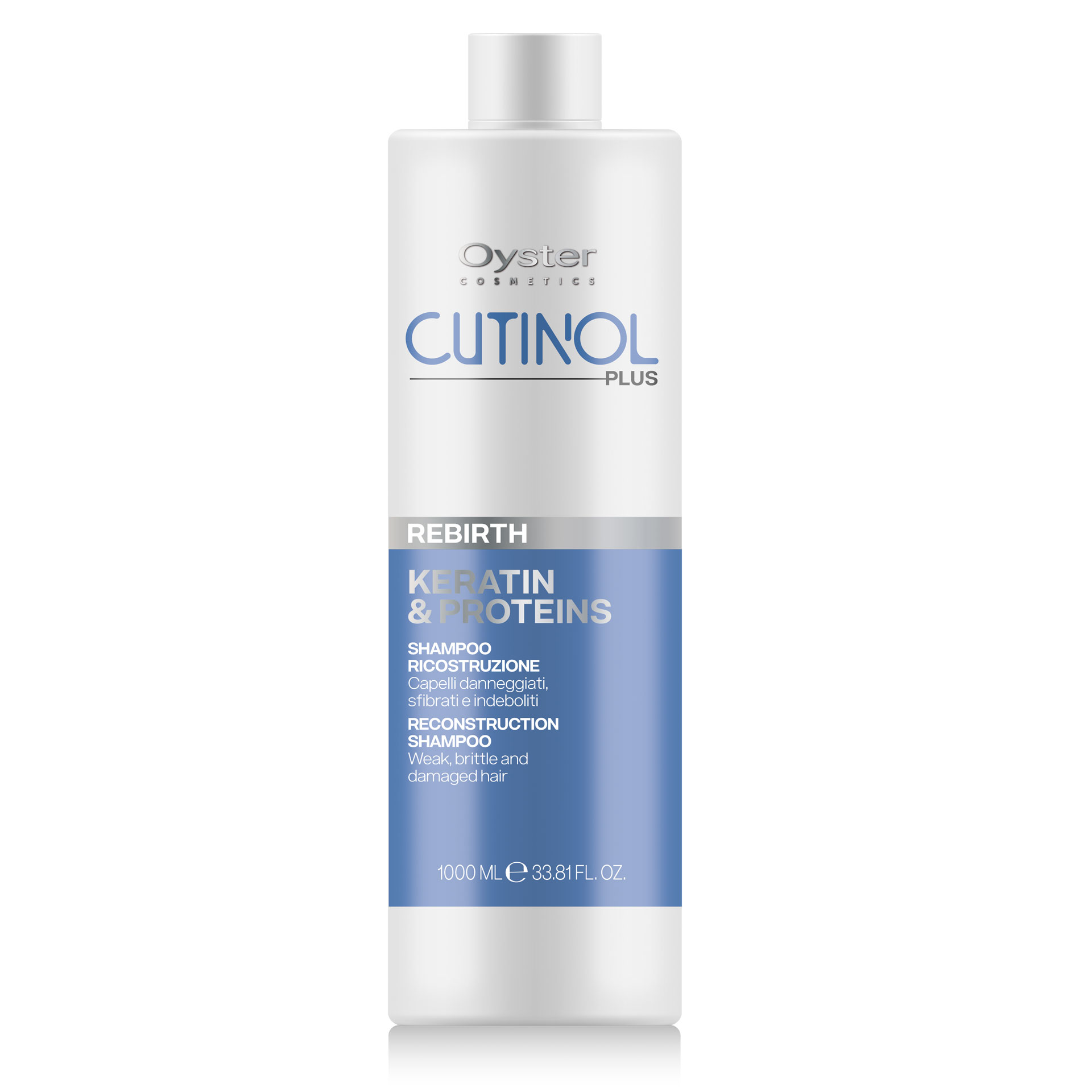 OY CUTINOL PLUS REBIRTH KERATIN & PROTEINS RECONSTRUCTION SHAMPOO Шам.д восс.слаб.,лом. и повр 1000m