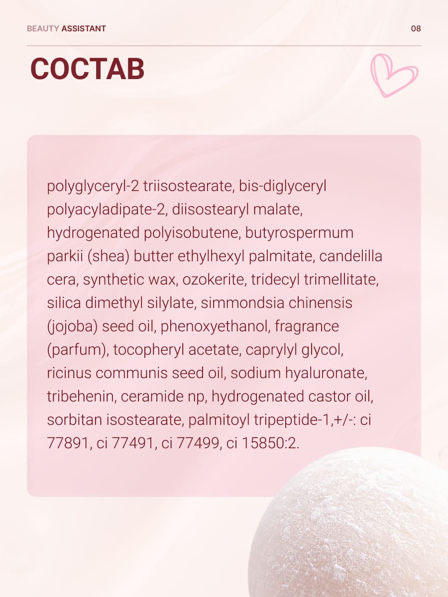 BEAUTY ASSISTANT SWEET MELTING LIP BALM Тающий бальзам для губ тон 01 (mochi)