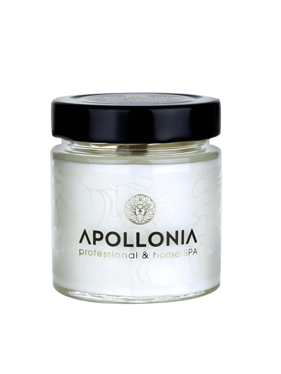APOLLONIA Ароматическая свеча VANILLA & LEATHER SPA CANDLE 200мл