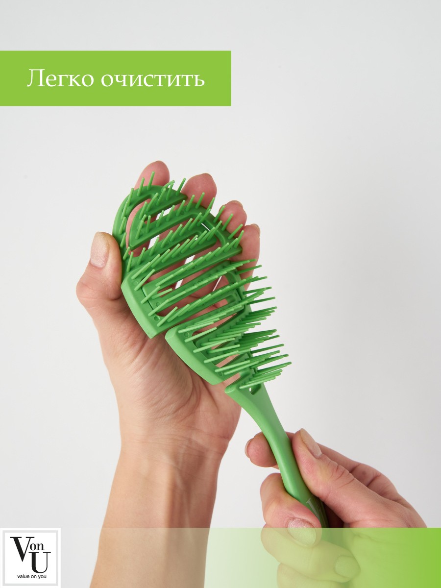 Von-U Spin Brush Green Расческа для волос Зеленая