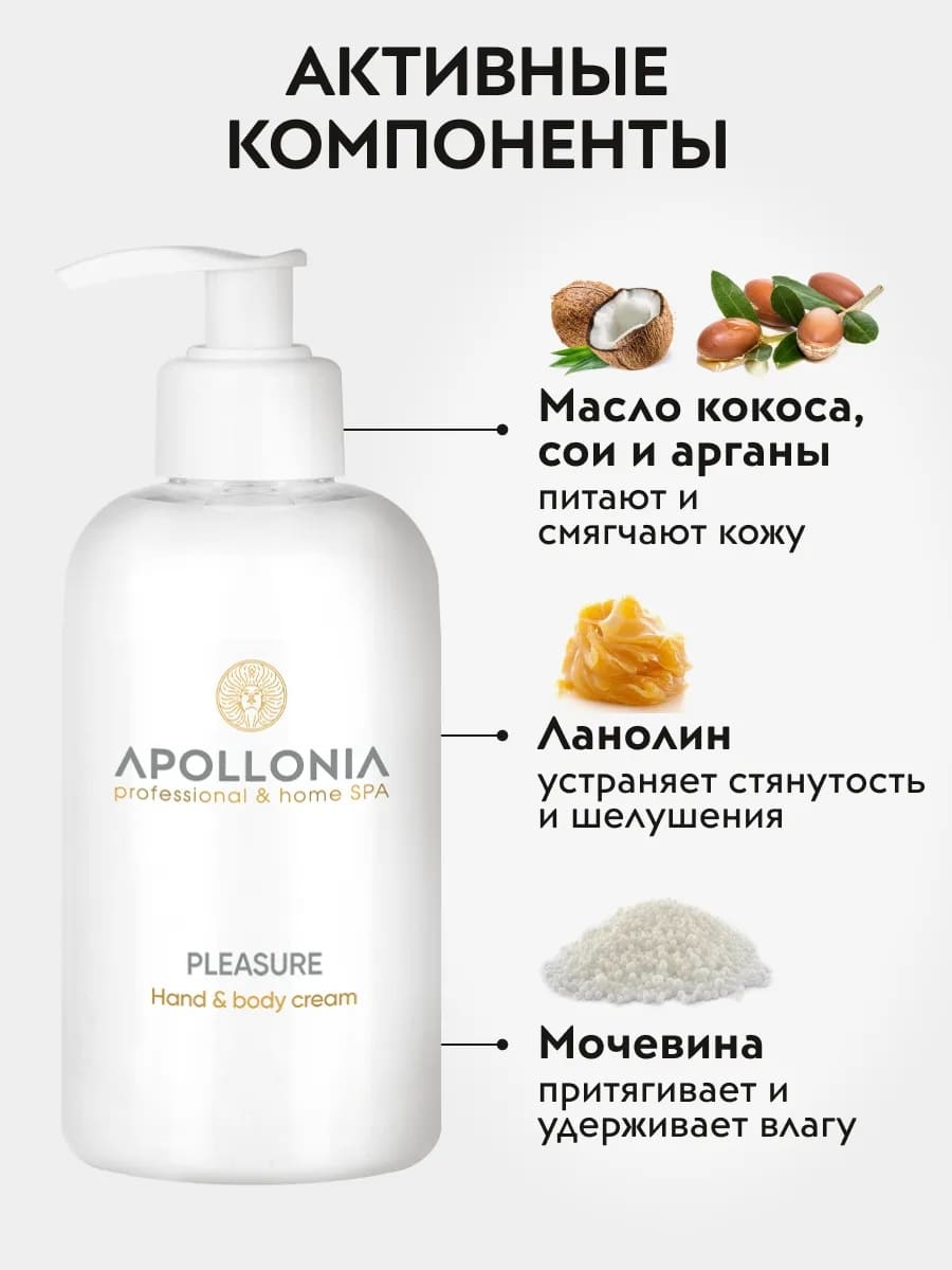 APOLLONIA Pleasure Hand & body cream Крем для рук и тела 300 мл