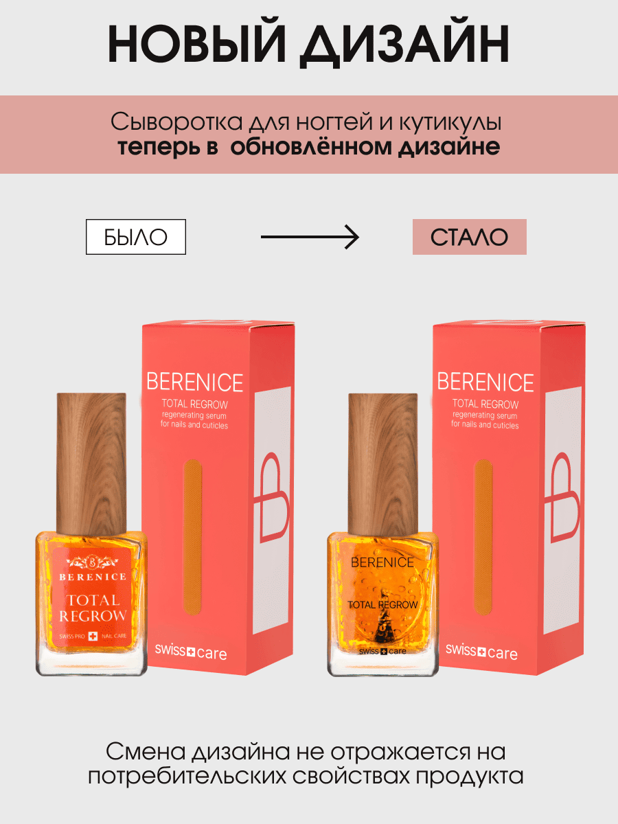 BERENICE  Обновл.сыворотка для ногтей и кутикулы "Тотал.обн." Nail&cutic Serum «Total Regrow» NEW 