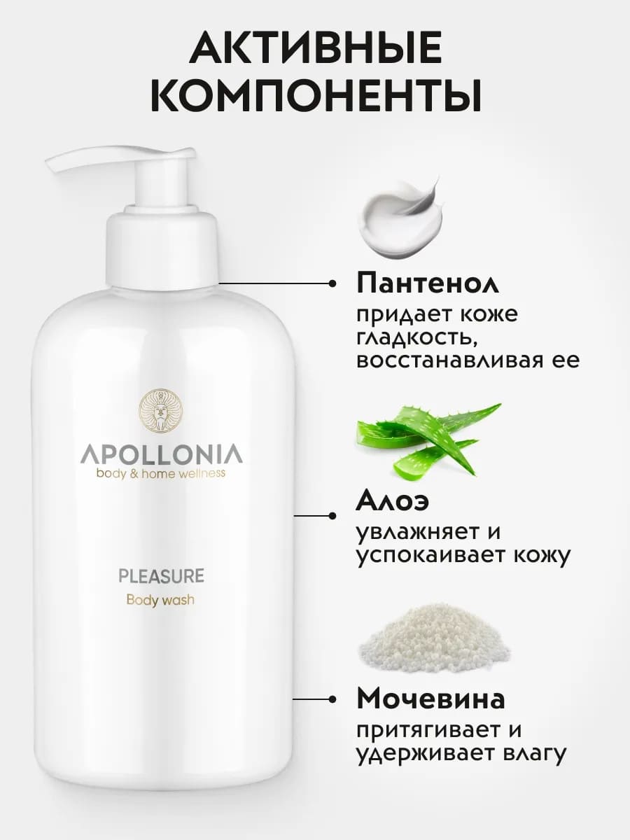 APOLLONIA Pleasure Body wash Гель для душа 500 мл