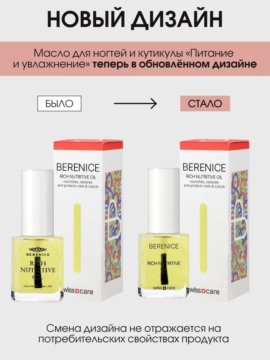 BERENICE Масло для ногтей и кутикулы «Питание и увлажнение» "Rich nutritive oil" NEW