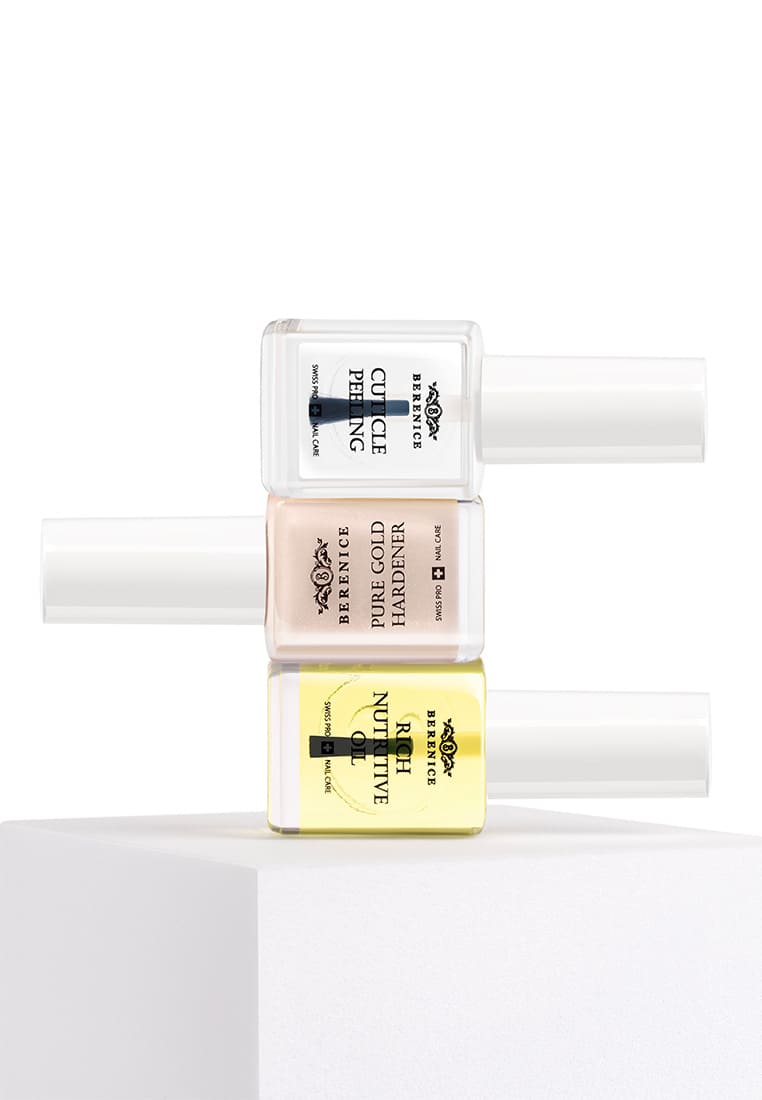 BERENICE Instant perfection set Набор мгновенное совершенство(Cuticle peeling, Pure gold, Rich nutr)