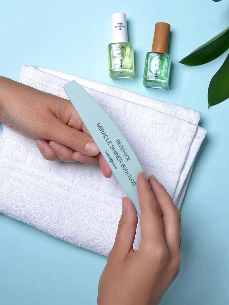 BERENICE Пилка для ногтей полумесяц Miracle Shiner 600*4000