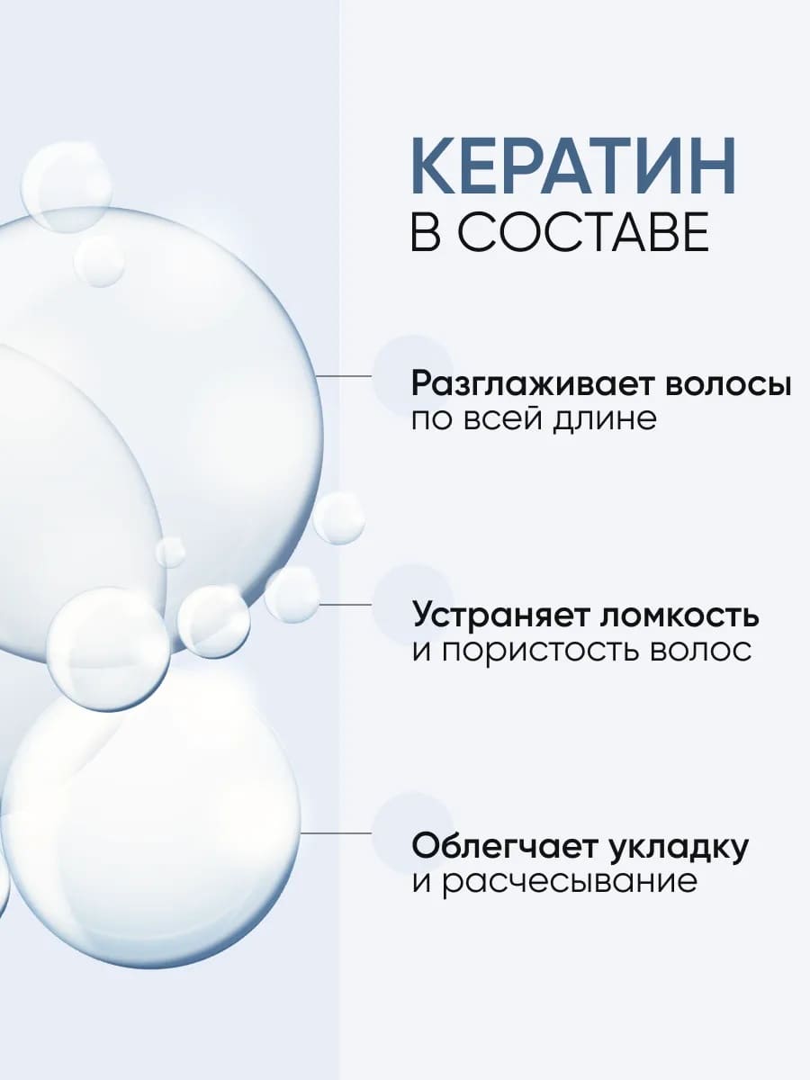 Von-U Кондиционер для волос с кератином Keratin Rehab 200 мл